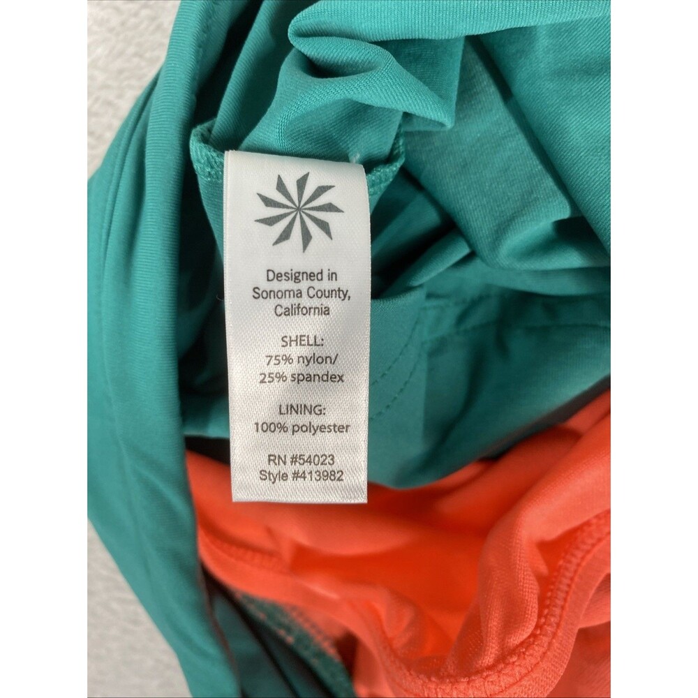 Athleta Surge Swim Shorts Large Green Athletic Quick Dry Drawstring Lined - Picture 7 of 9